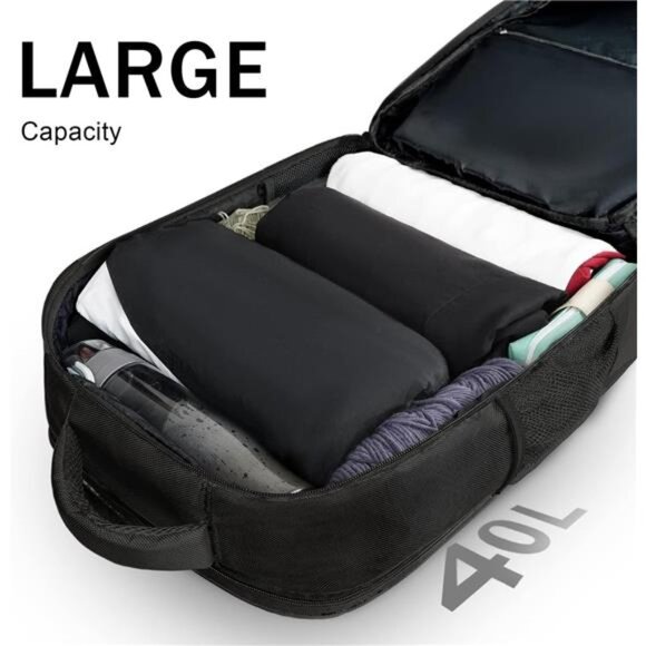 Carry on Backpack, Extra Large 40L Flight Approved Travel Laptop Backpack - Picture 3 of 7